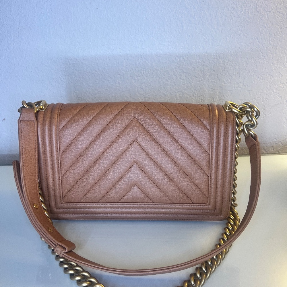 Chanel Caviar Chevron Quilted Medium Flap Bag - Picture 4 of 5